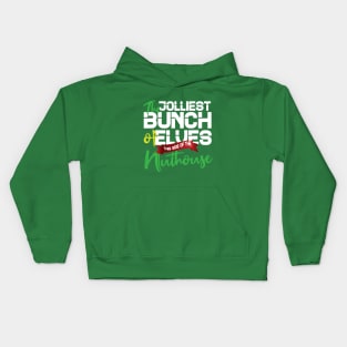 Funny Christmas quotes: Jolliest Bunch of A-Holes Kids Hoodie